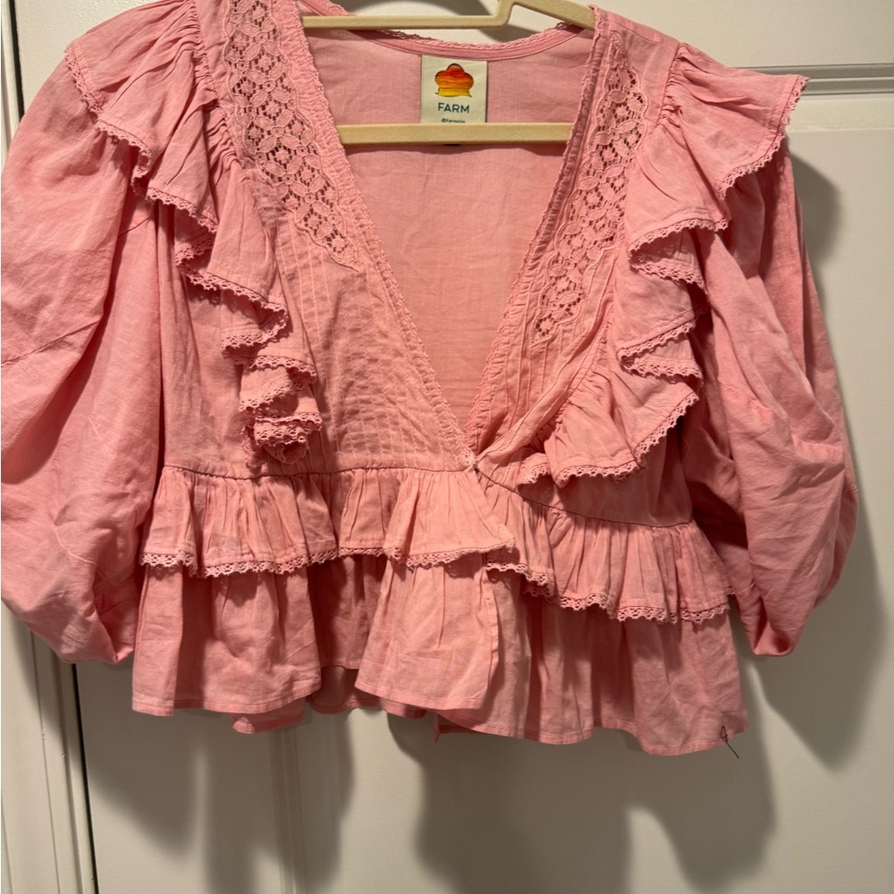Farm rio pink top